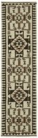Turkish Handwoven Vintage Herki Kilim 92 cm x 325 cm