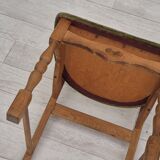 1970s, set of 4 Danish dining chairs, original condition, oak wood, furniture velour.