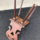 Lot de 4 chaises alsacienne bois et skaï bois sculpté art populaire, cuisine,salon, chalet