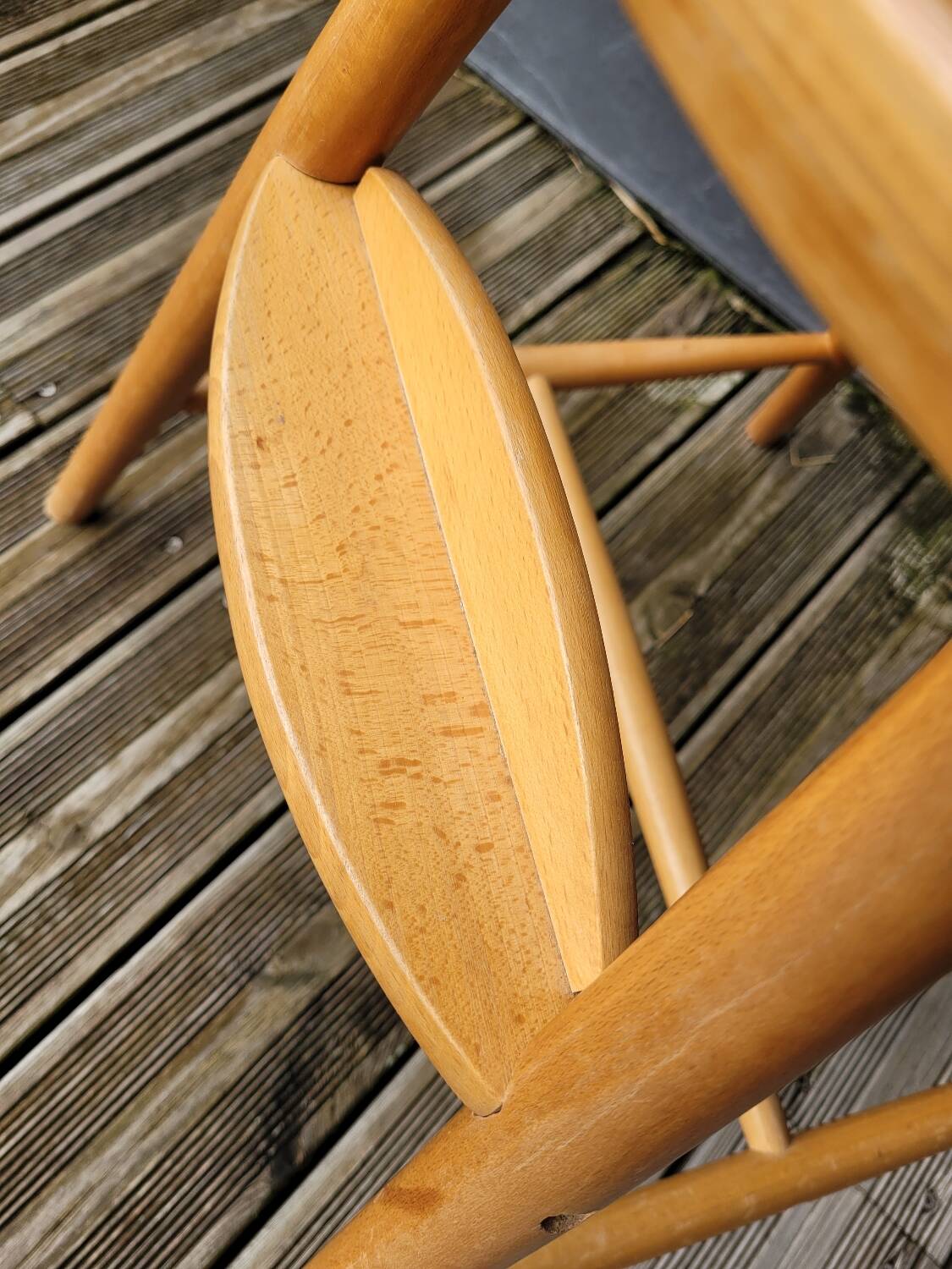 Ikea Gulliver high chair in curved beech