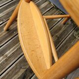 Chaise haute bébé Ikea Gulliver en hêtre cintré