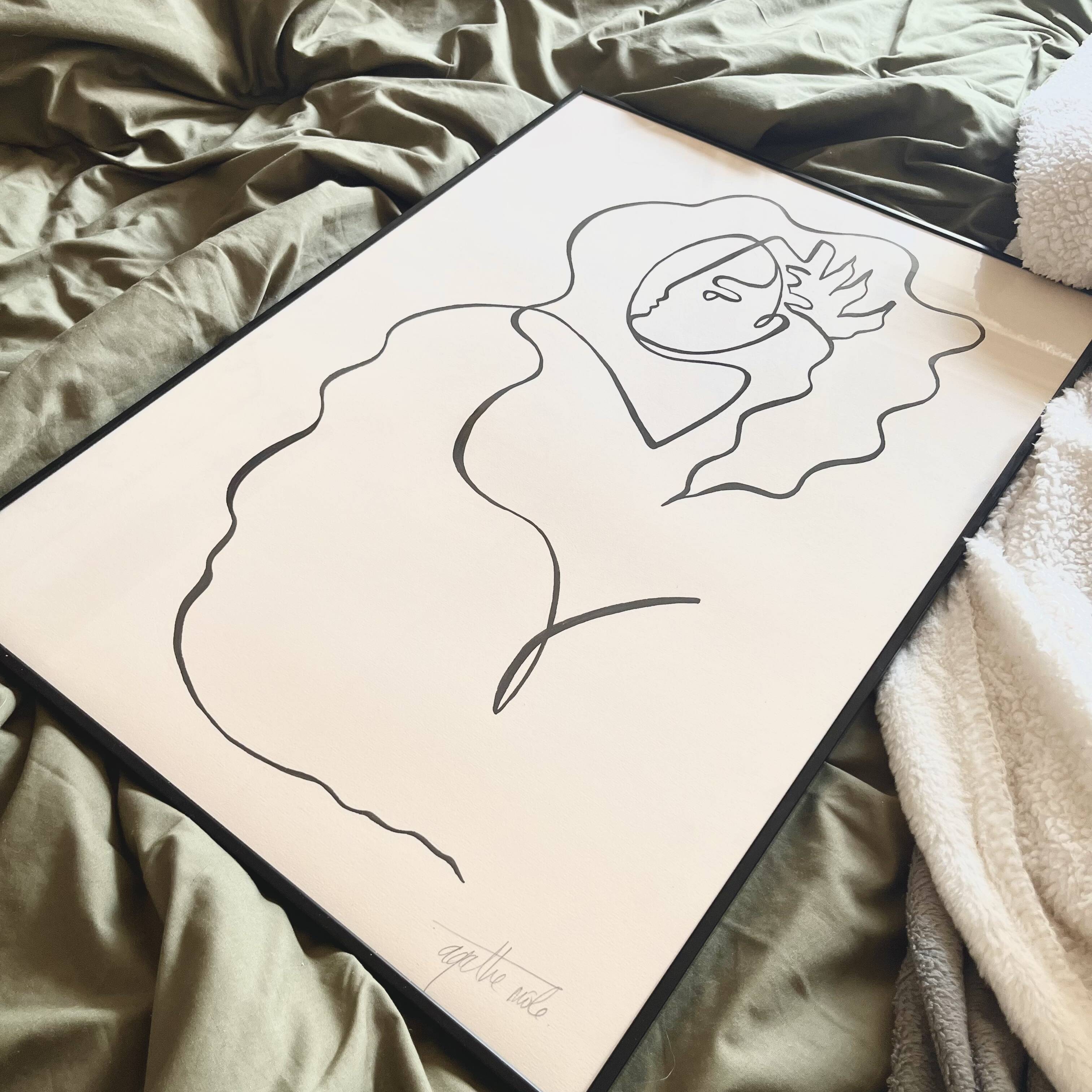 " La fille des étoiles ", 2023, format 50 x 70 cm by Atelier Agapé