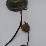 Pied de lampe en bronze / laiton, fin XIXème
