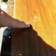 Unique antique Italian wooden hall table / narrow dining table