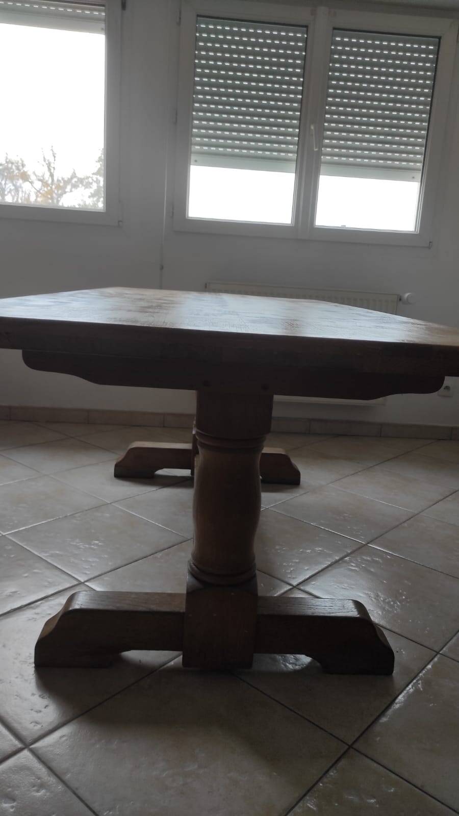 200cm Solid Oak Monastery Dining Table