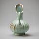 Ceramic vase B. Letalle Saint-Clément – model 9002 – iridescent celadon green – 1950s/60s – 18 cm