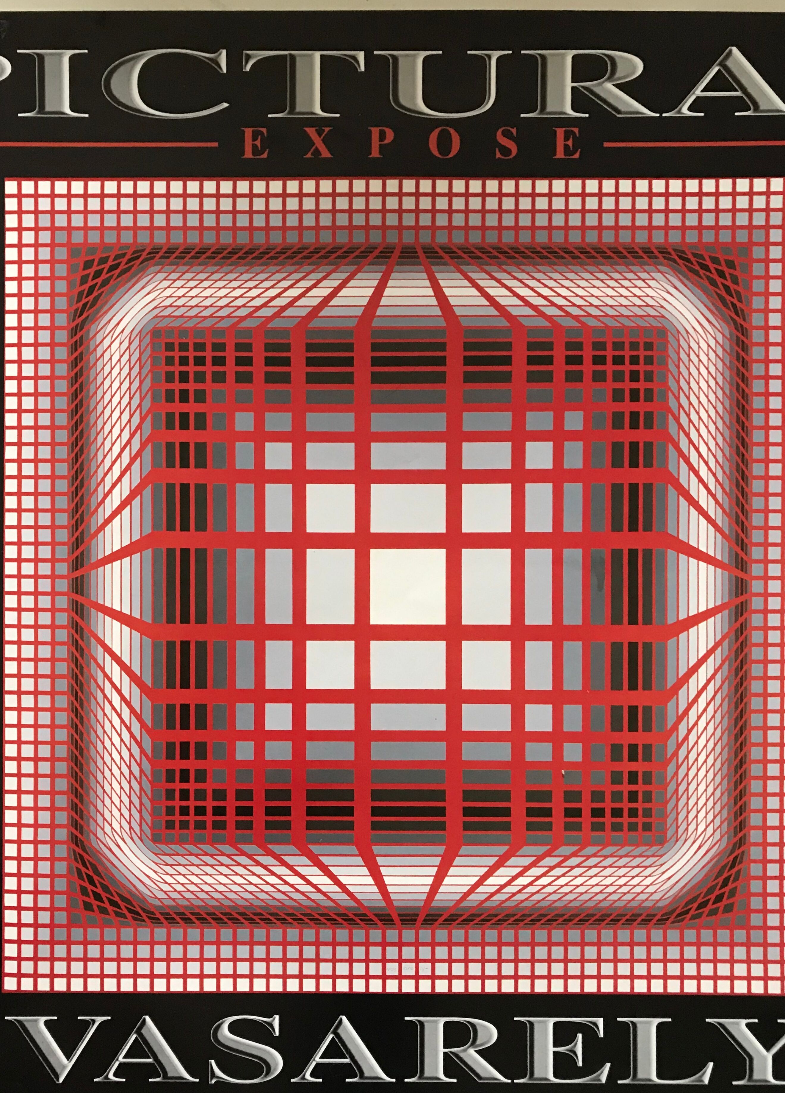 Original poster exhibition Vasarely 1998