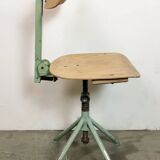 Green Industrial Workshop Chair, 1950s