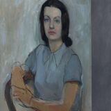 Portrait of a woman from the 60s