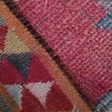 3x11 soft pink retro vintage runner rug, 89x334cm