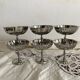 Vintage stainless steel footed cups