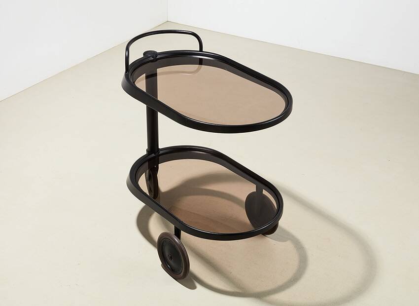 Enzo Mari Emsta Serving Trolley for Alessi Italy 1989