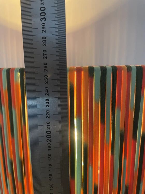 70s Fat Lava lamp with Pop Art shade