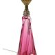 Purple and Pink Crystal Table Lamp – Val Saint Lambert – Sixties