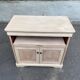 Louis Philippe buffet with 2 doors, stripped raw wood TV unit.
