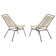 1970s Mid-century design pair of Spaghetti side chairs - Czechoslovakia