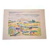 Lithograph signed Jean Claude Picot