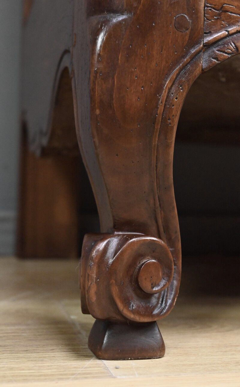 Standing man in cherry wood, Louis XV style – late 19th century