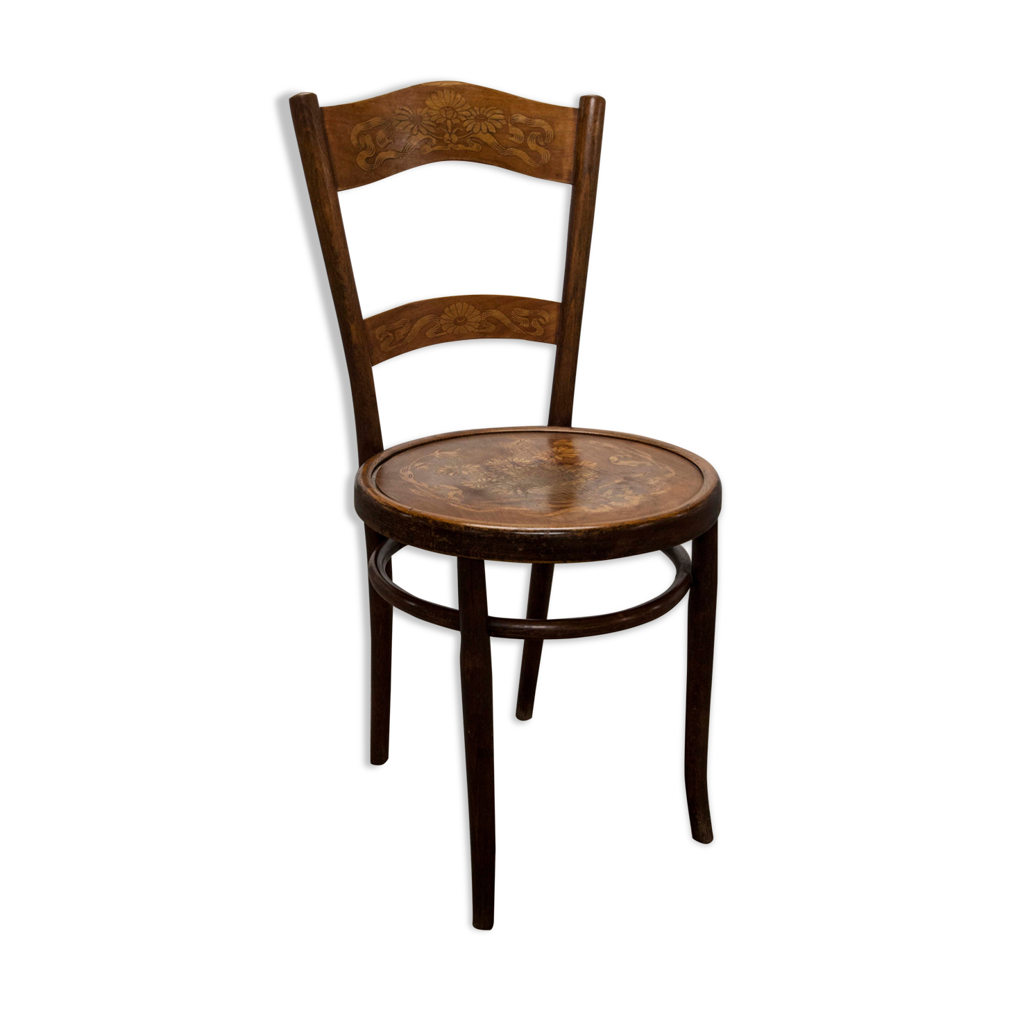 Baumann 1900 Swiss chair signed