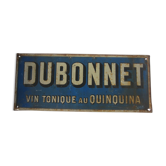 Plaque publicitaire Dubonnet vintage
