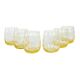 Set of six glasses, Italian design, 1970s, made in Italy