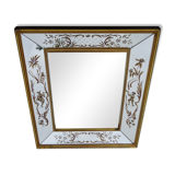 Venetian mirror with parecloses 54x45cm
