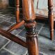 4 Windsor wheelback chairs in dark oak