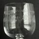 6 Engraved crystal water glasses