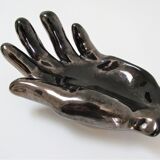 Empty pocket hand ceramic black design 60s