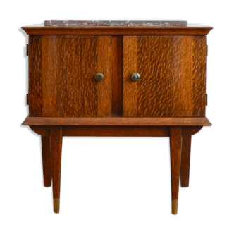 Bedside wood and marble 1960s