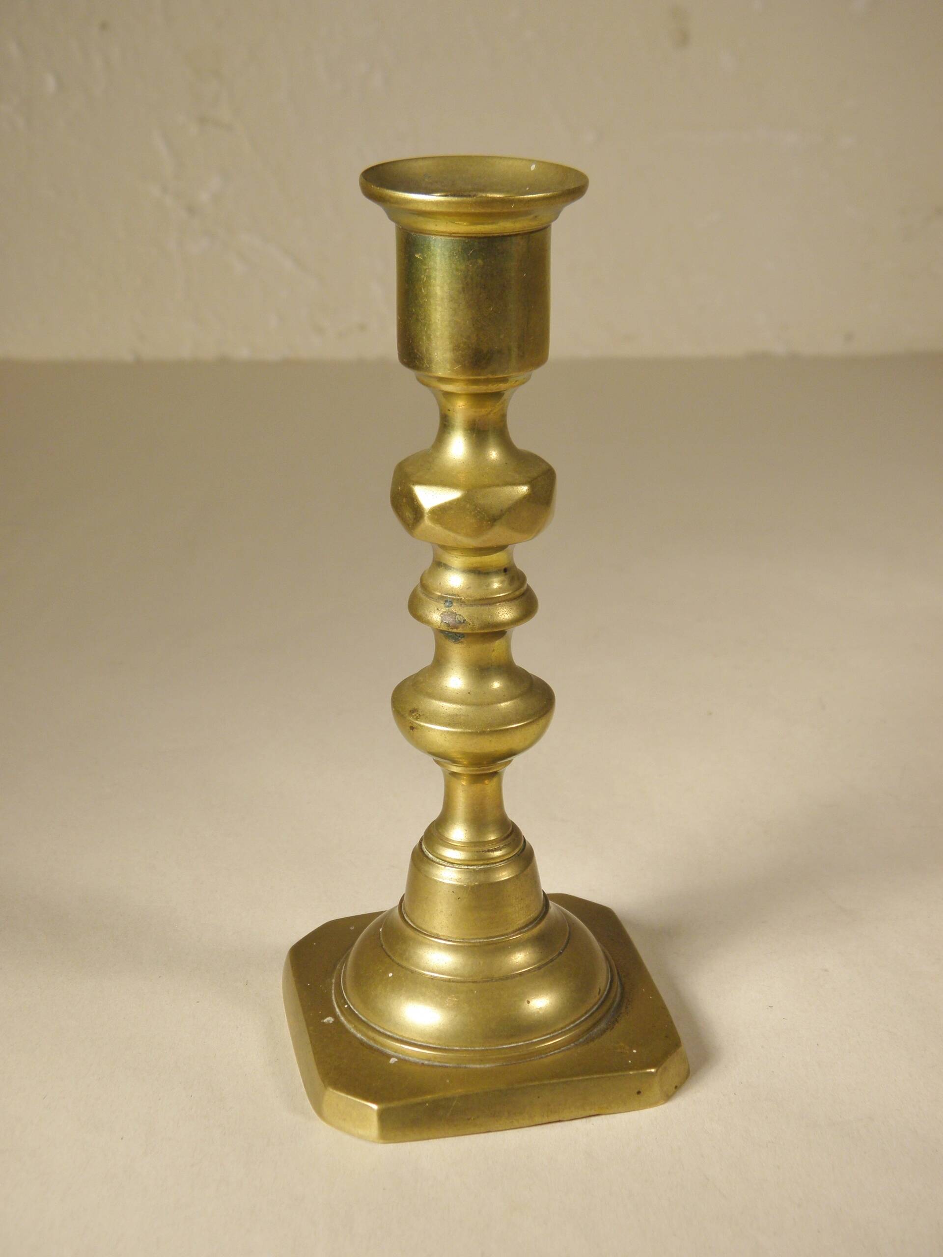 Brass candle holder 15 cm from the 70s