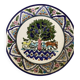 Wall plate Armenian pottery from Jerusalem: tree of life
