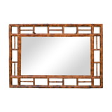 Vintage bamboo mirror
