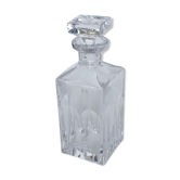 Chiseled crystal carafe