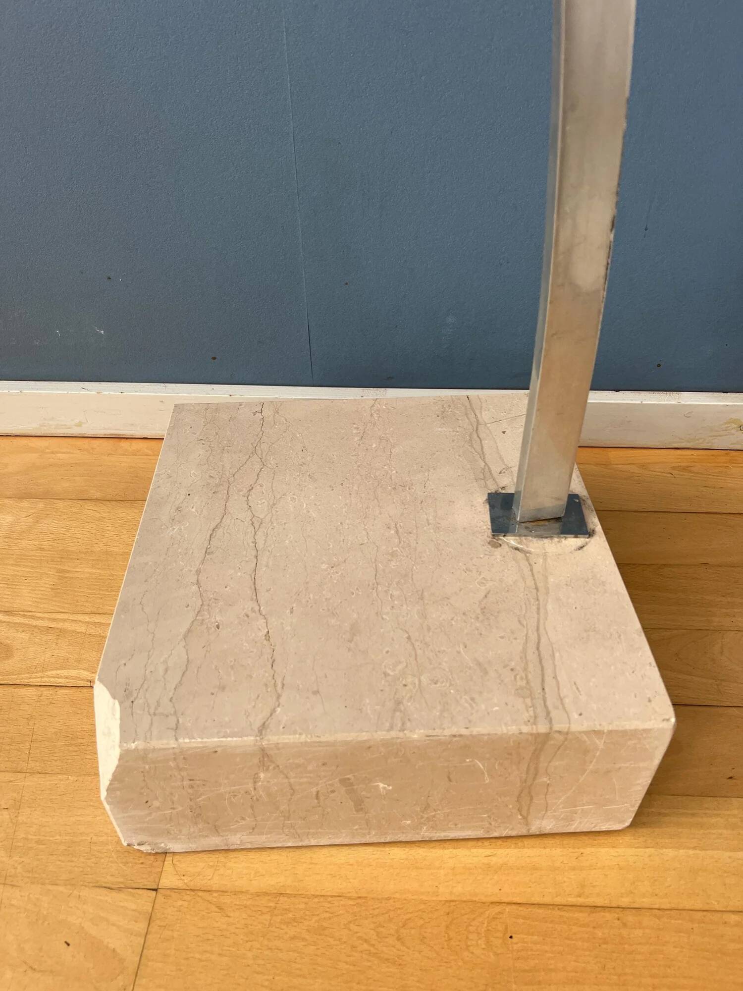 Vintage space age arc floor lamp in style of Guzzini