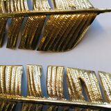 Set of 2 brass feathers