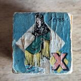 Box of alphabetical and educational cubes Jeujura 1930
