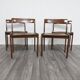 Chaises en bois vintage, années 1960, ensemble de 4