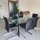 Roche Bobois crystal glass Chronos extendable table 160 - 240 cm