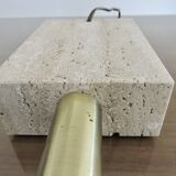 Travertine lamp "Cerri Nestore" 1970, Italy