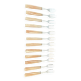 Set of 12 vintage forks and case
