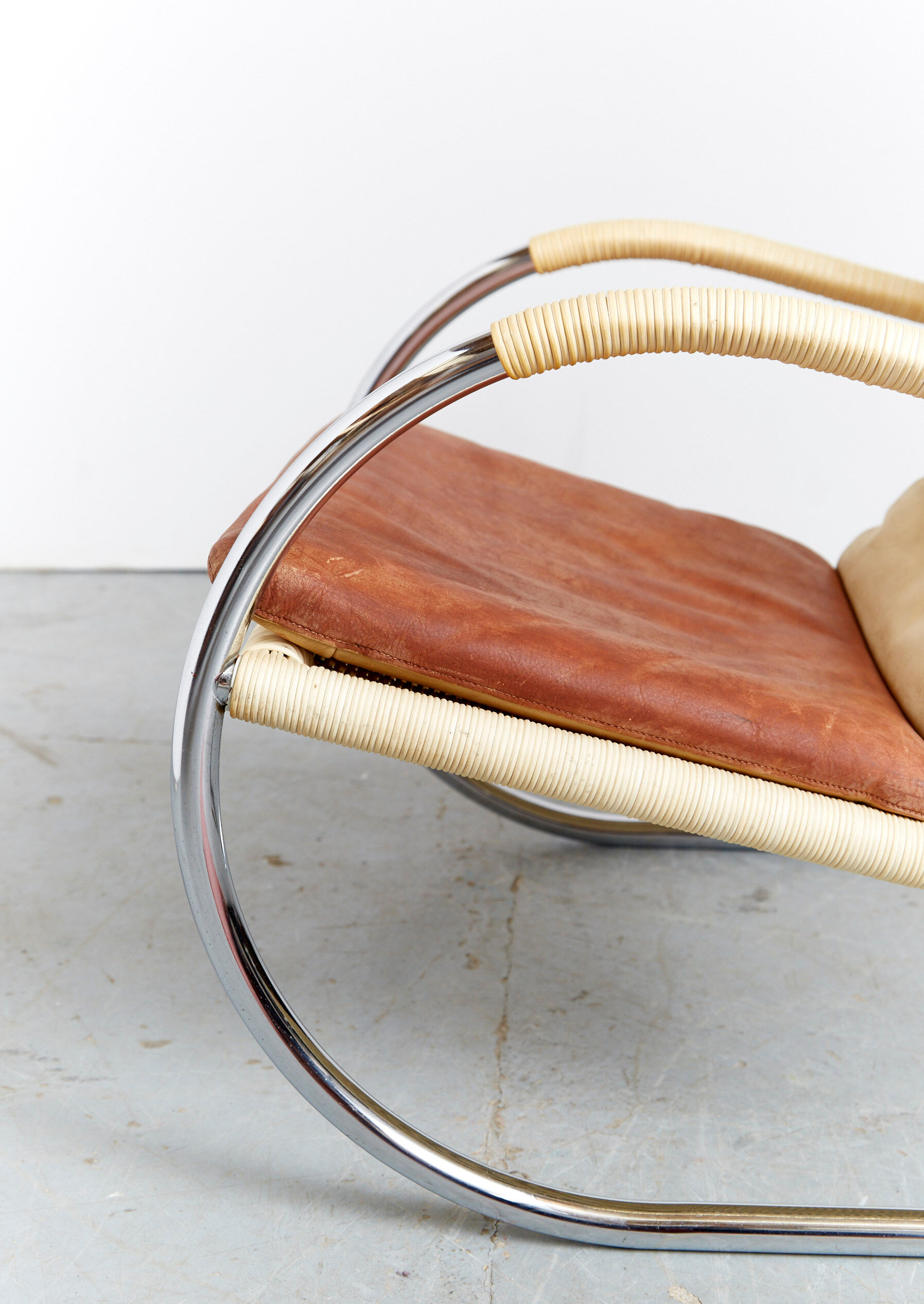 Anton Lorenz Bauhaus Cantilever D35 + Ottoman E35 for Tecta