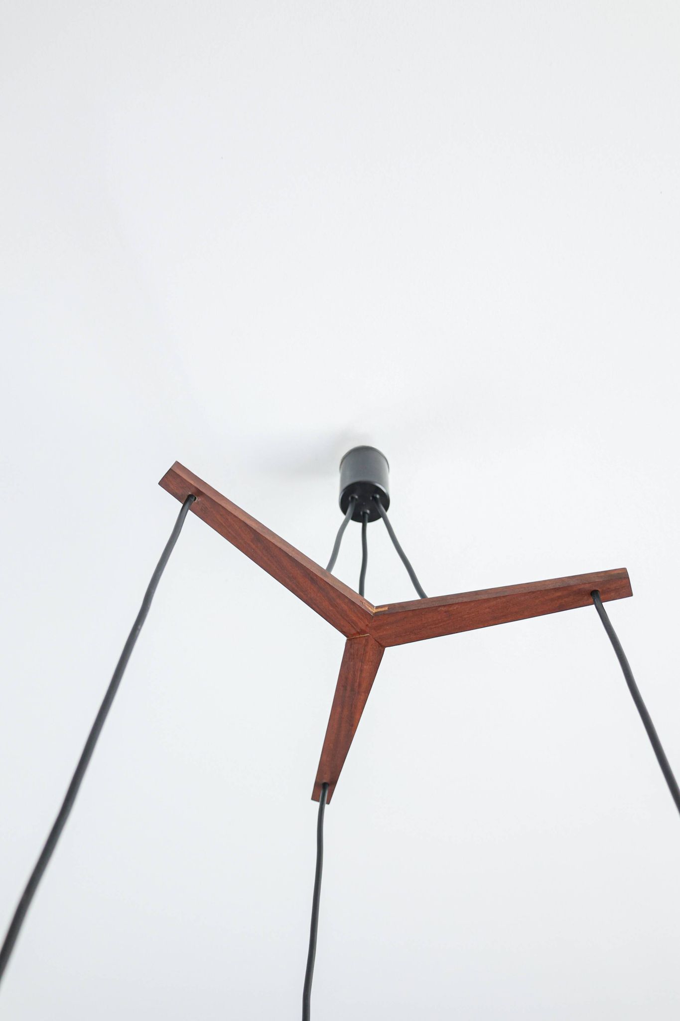 Suspension Holmegaard par E. Jacob, Danemark, années 1960.