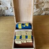Wooden index card/directory box, 1950s