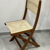 Set of 4 folding garden chairs