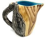 Vintage Vallauris Tea Service in Faux Bois by Grandjean-Jourdan