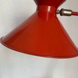 Vintage lamp 1960 desk diabolo red cardinal - 45 cm