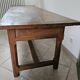 Farm table, solid oak console, late 18th to early 19th century.