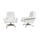Pair of swivel armchairs 1970's Czechoslovakia