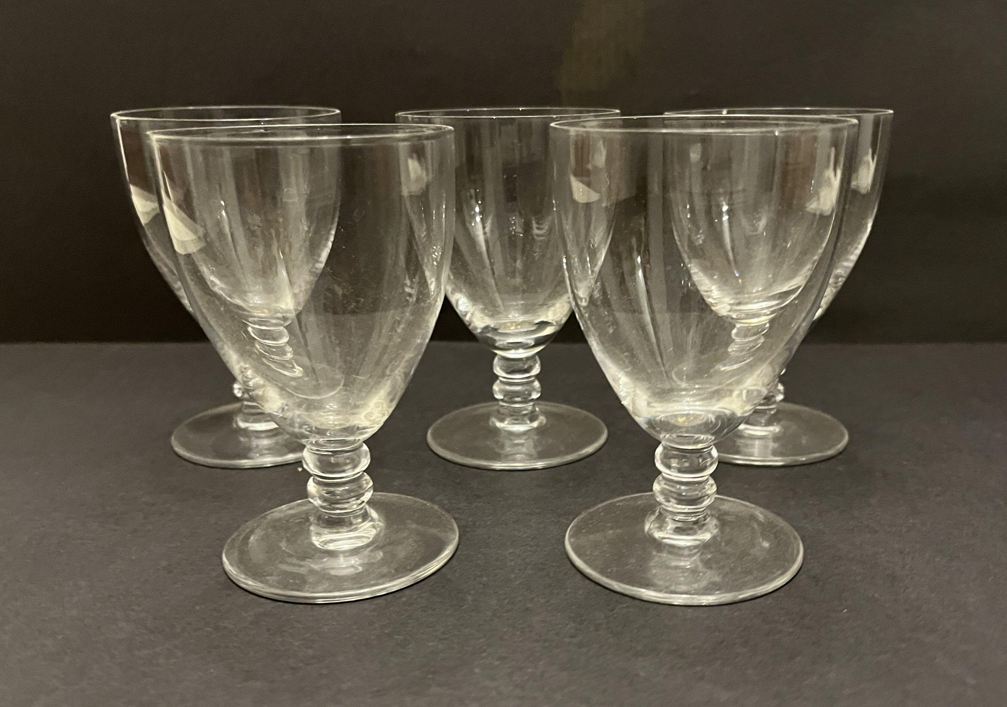 5 crystal port glasses